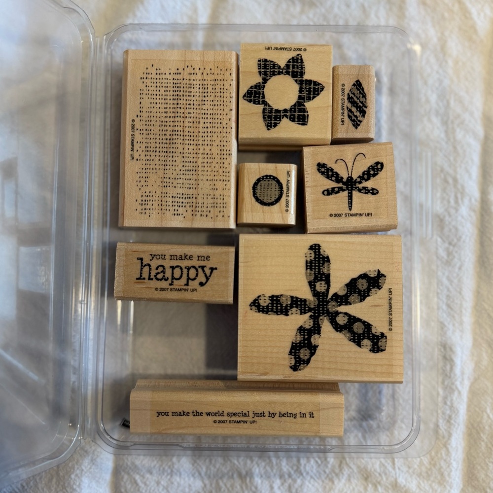 Stampin’ Up! You Make Me Happy Wooden Stamp Set